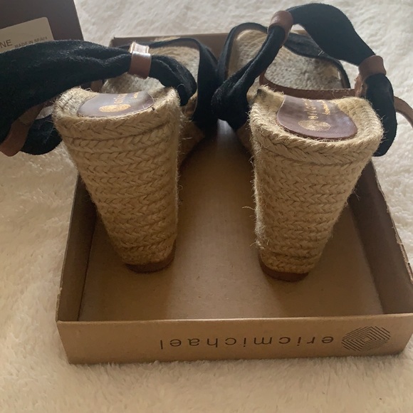 Eric Michael Katherine suede espadrille wedges, 38 - Picture 9 of 9